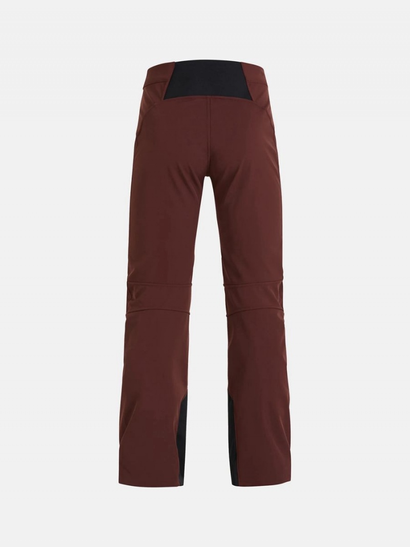 Peak Performance Stretch Women's Ski Pants Burgundy | HXQ21-961