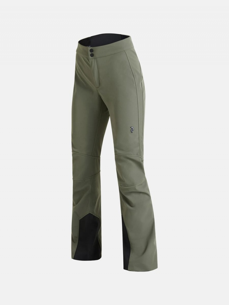 Peak Performance Stretch Women's Ski Pants Green | OIH21-637