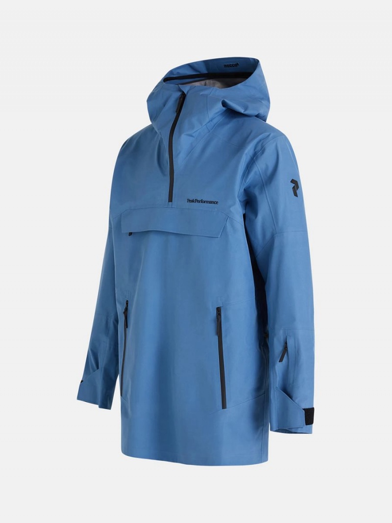 Peak Performance Vertical Gore-Tex 3L Anorak Men's Ski Jacket Blue | HBZ85-953