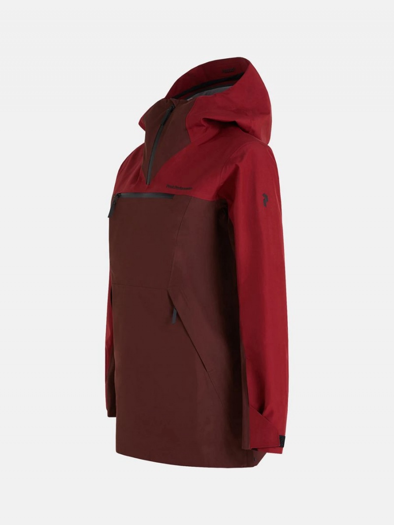 Peak Performance Vertical Gore-Tex 3L Anorak Women's Ski Jacket Red / Burgundy | OHH91-763