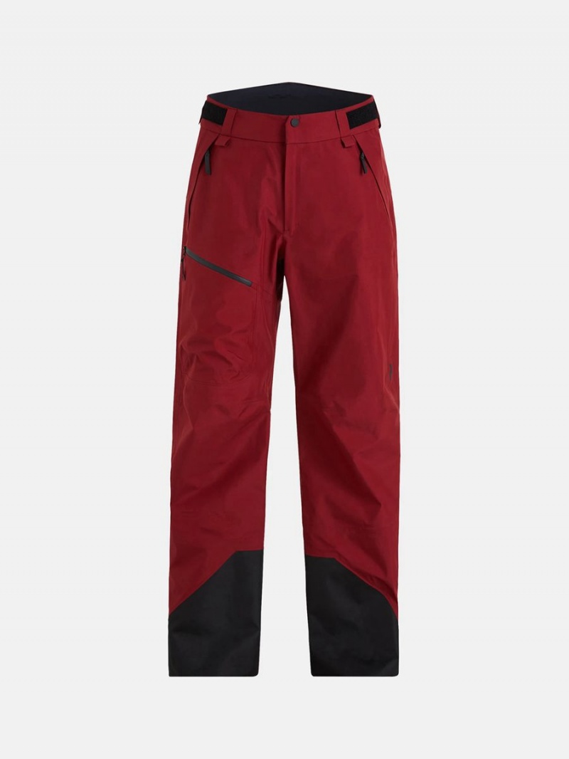 Peak Performance Vertical Gore-Tex 3L Men\'s Ski Pants Red | NQC09-529