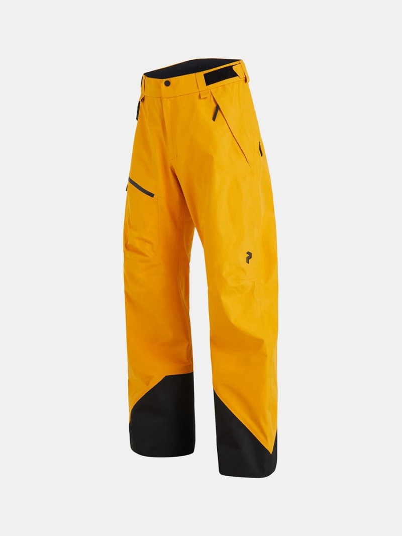 Peak Performance Vertical Gore-Tex 3L Men's Ski Pants Yellow | MMH07-836