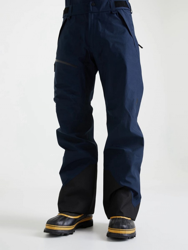 Peak Performance Vertical Gore-Tex 3L Men's Ski Pants Navy | UED23-213