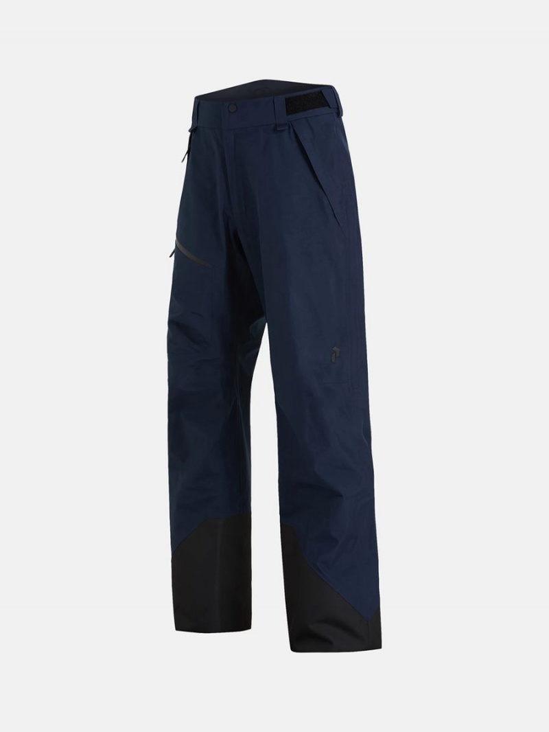 Peak Performance Vertical Gore-Tex 3L Men's Ski Pants Navy | UED23-213