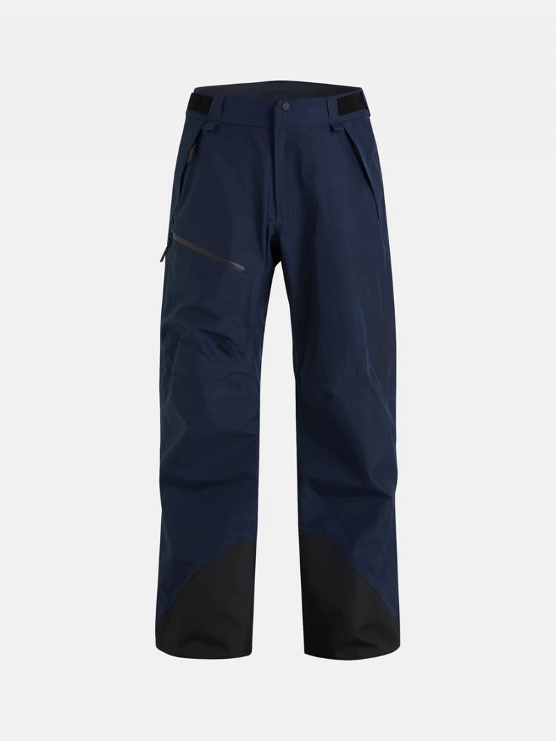 Peak Performance Vertical Gore-Tex 3L Men\'s Ski Pants Navy | UED23-213