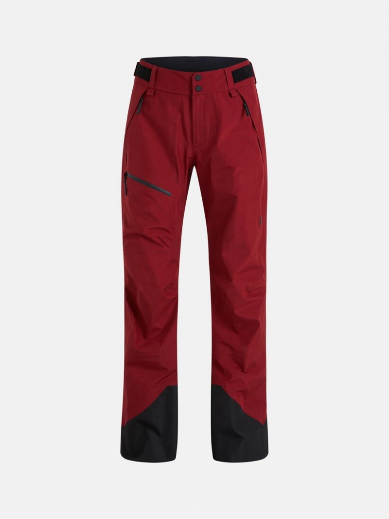 Peak Performance Vertical Gore-Tex 3L Women\'s Ski Pants Red | CGI87-519