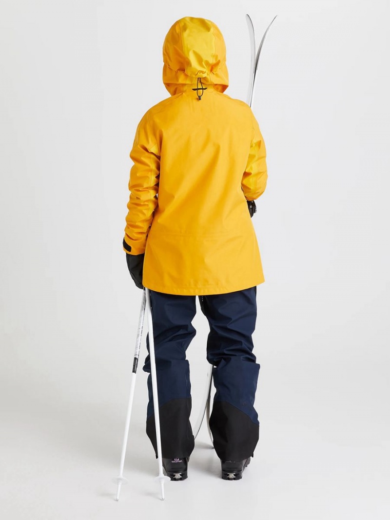 Peak Performance Vertical Gore-Tex 3L Women's Ski Jacket Gold / Yellow | BEX75-841