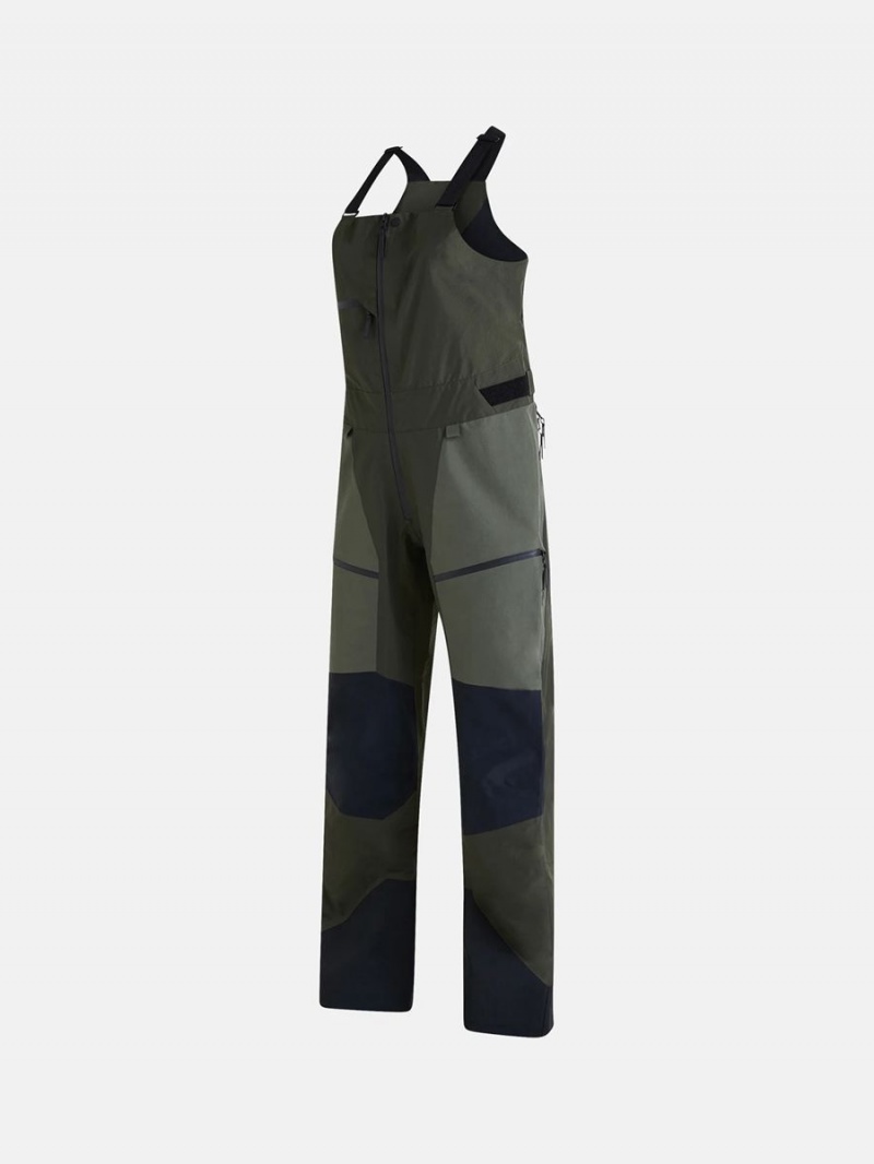 Peak Performance Vertical Gore-Tex Pro 3L Bib Women's Ski Pants Green / Green | CEN26-463