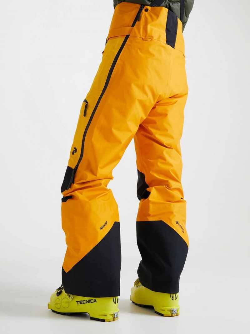 Peak Performance Vertical Gore-Tex Pro 3L Bib Men's Ski Pants Yellow / Gold | VDT77-713