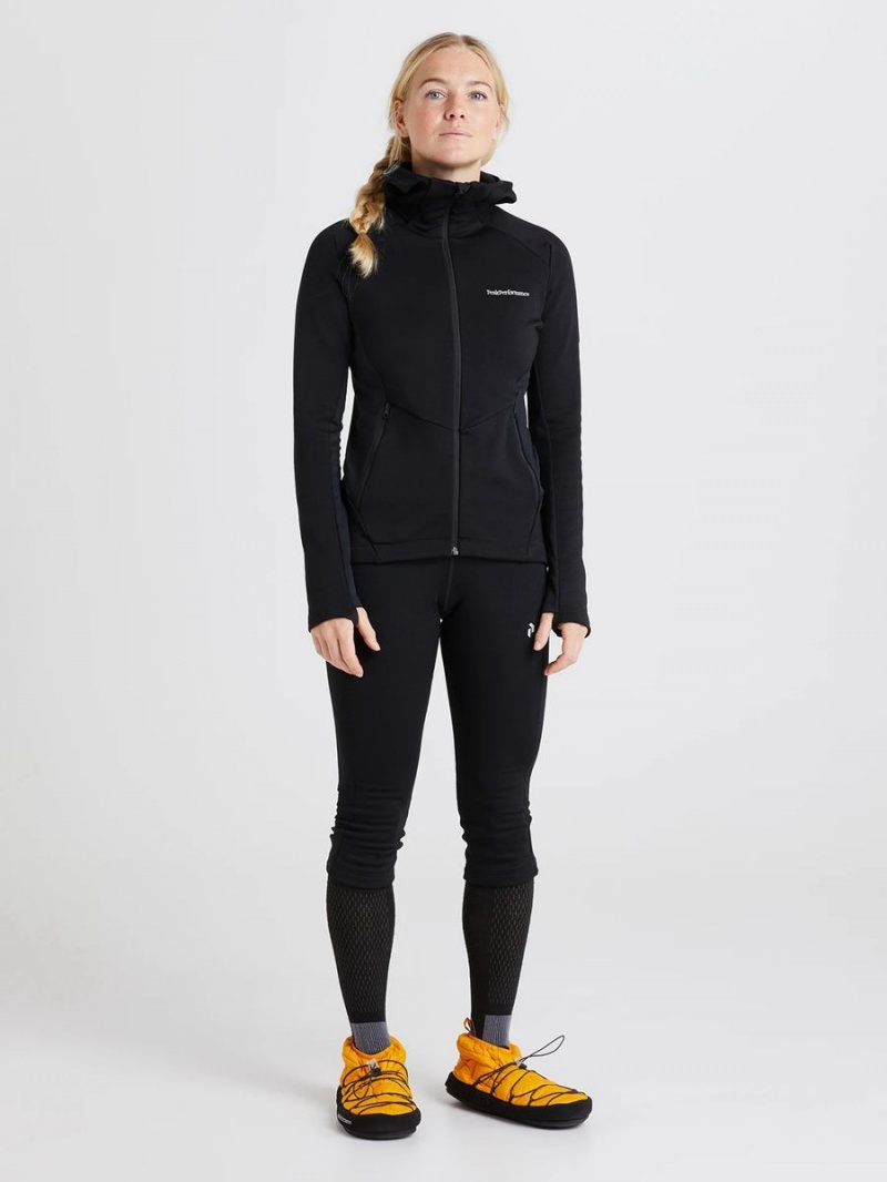 Peak Performance Vertical Mid Hood Women's Jacket Black | SYC03-865