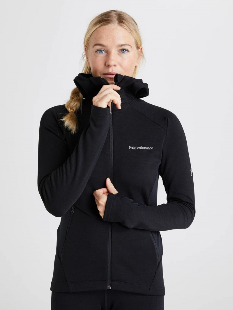 Peak Performance Vertical Mid Hood Women's Jacket Black | SYC03-865