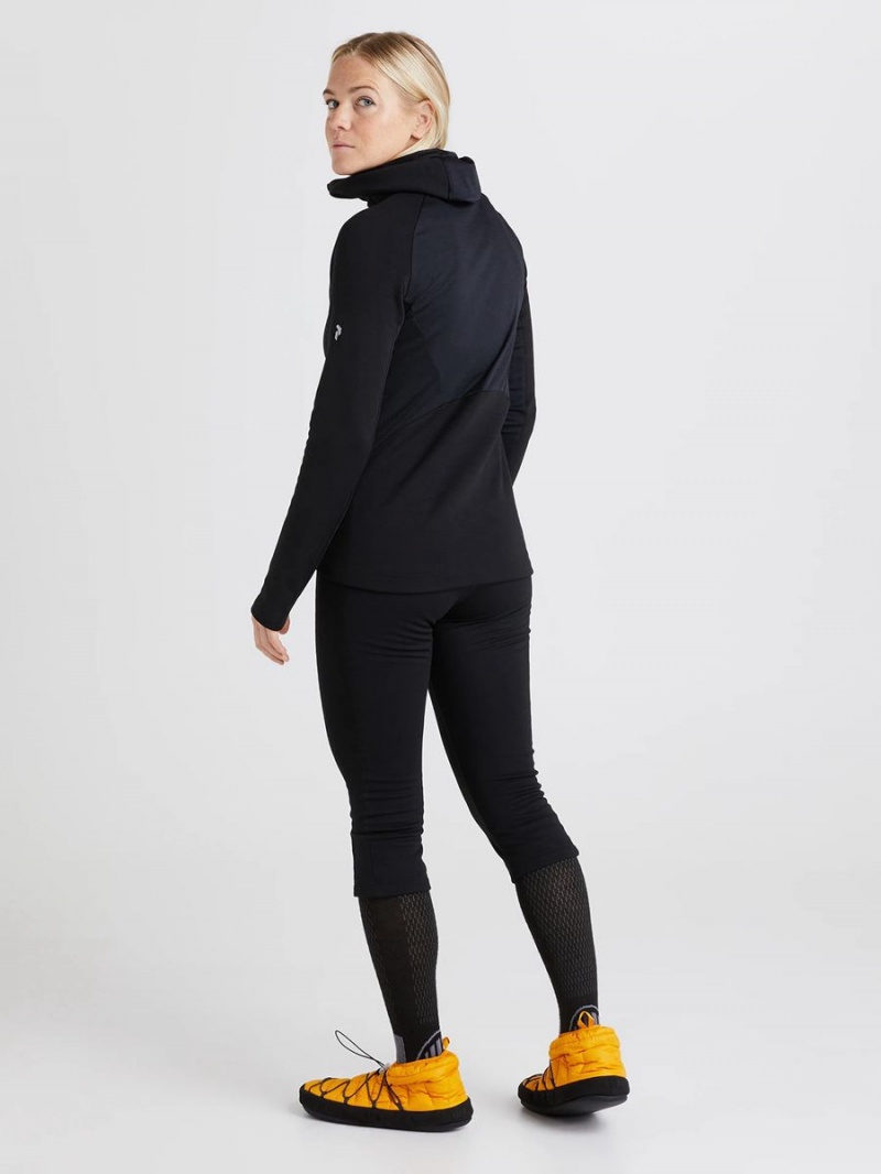 Peak Performance Vertical Mid Hood Women's Jacket Black | SYC03-865