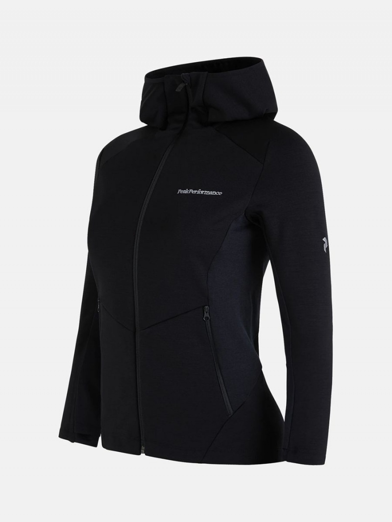 Peak Performance Vertical Mid Hood Women's Jacket Black | SYC03-865