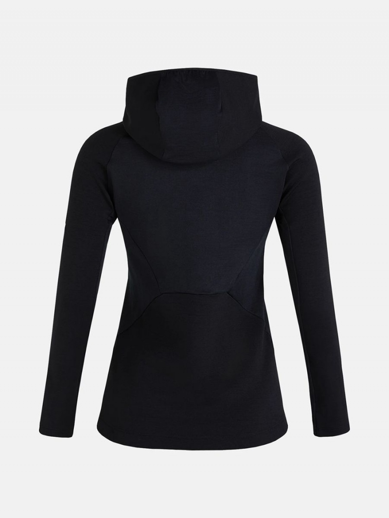 Peak Performance Vertical Mid Hood Women's Jacket Black | SYC03-865