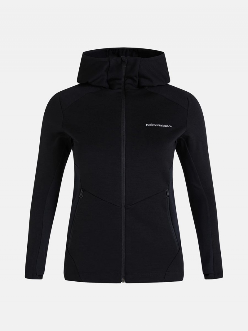 Peak Performance Vertical Mid Hood Women\'s Jacket Black | SYC03-865