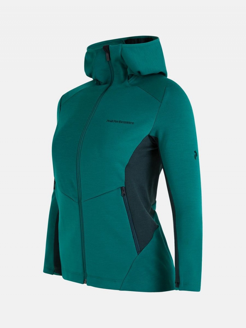 Peak Performance Vertical Mid Hood Women's Jacket Green / Green | YGD97-598