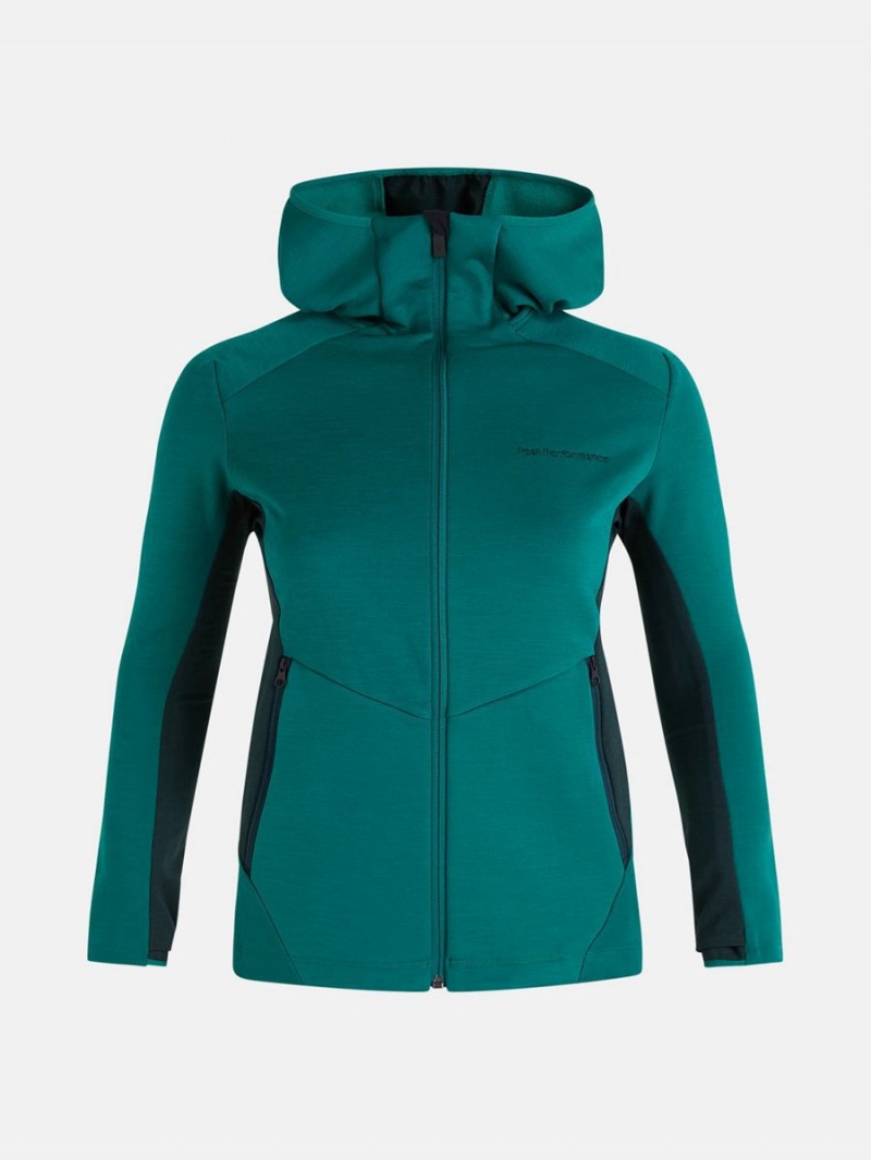 Peak Performance Vertical Mid Hood Women\'s Jacket Green / Green | YGD97-598