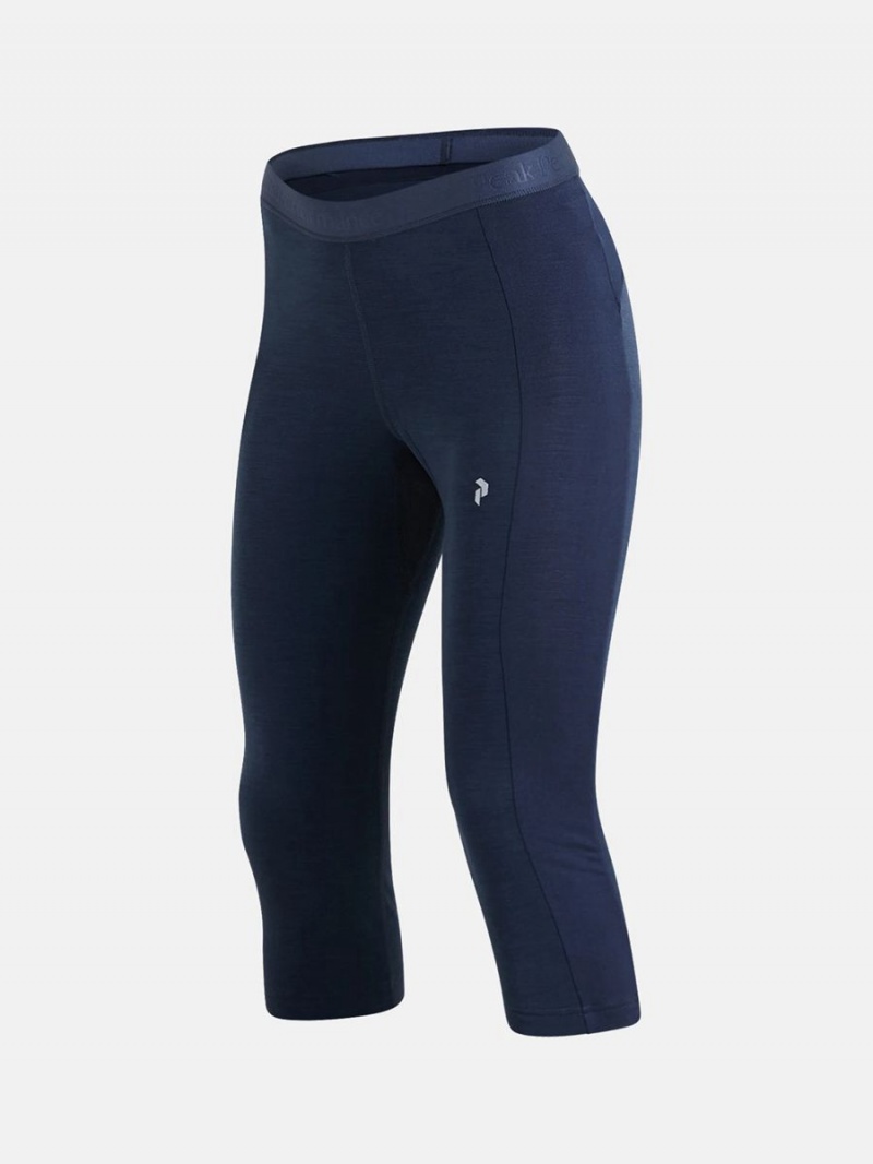 Peak Performance Vertical Mid Women's Leggings Navy / Navy | IGM48-200