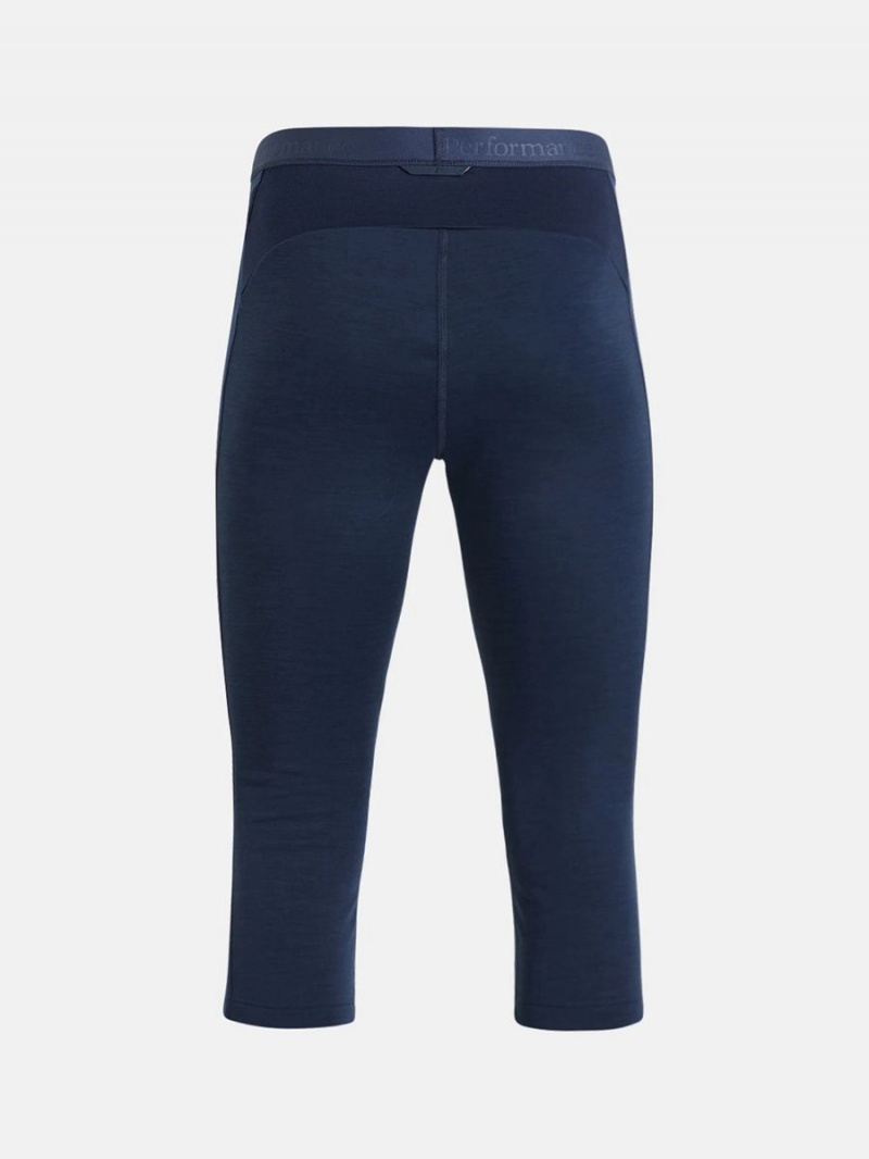 Peak Performance Vertical Mid Women's Leggings Navy / Navy | IGM48-200