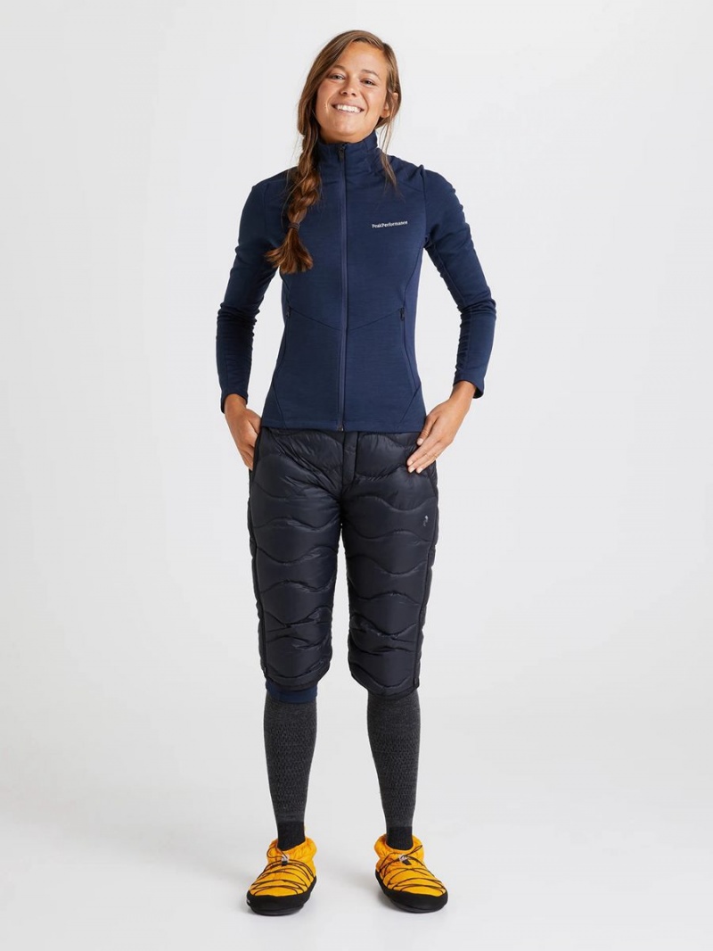 Peak Performance Vertical Mid Zip Women's Jacket Navy / Navy | SGH76-973