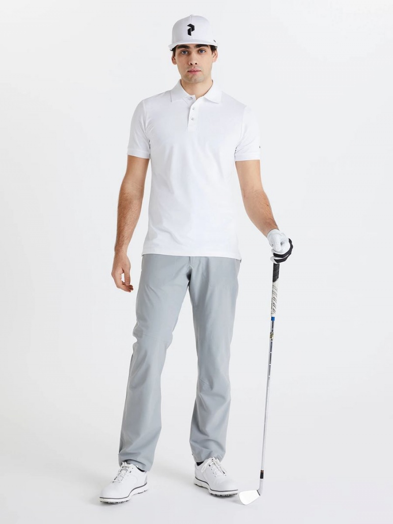 Peak Performance Vespar Men's Polo Shirt White | MKP67-449