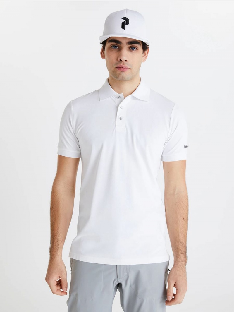 Peak Performance Vespar Men's Polo Shirt White | MKP67-449