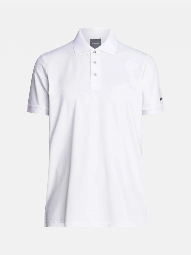 Peak Performance Vespar Men\'s Polo Shirt White | MKP67-449