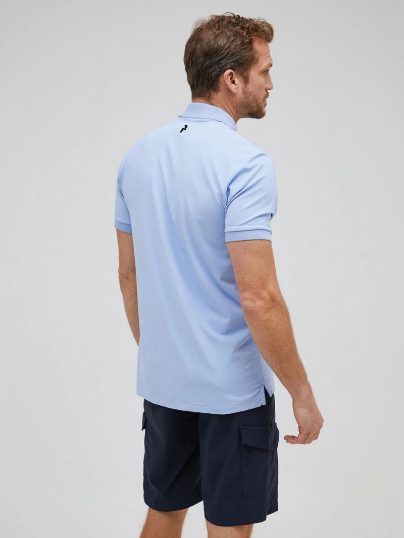 Peak Performance Vespar Men's Polo Shirt Blue | BSK50-546