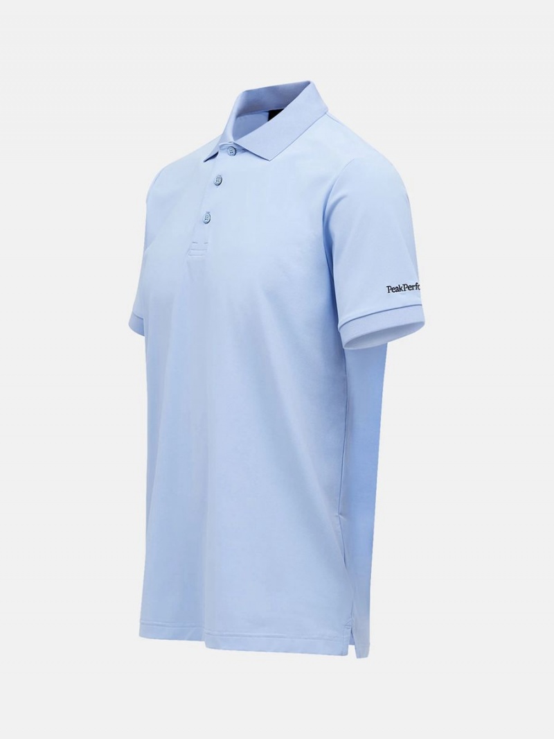 Peak Performance Vespar Men's Polo Shirt Blue | BSK50-546