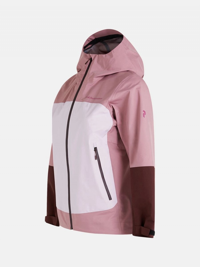 Peak Performance Vislight Gore-Tex Light 3L Women's Ski Jacket Pink / Burgundy | XWM82-094