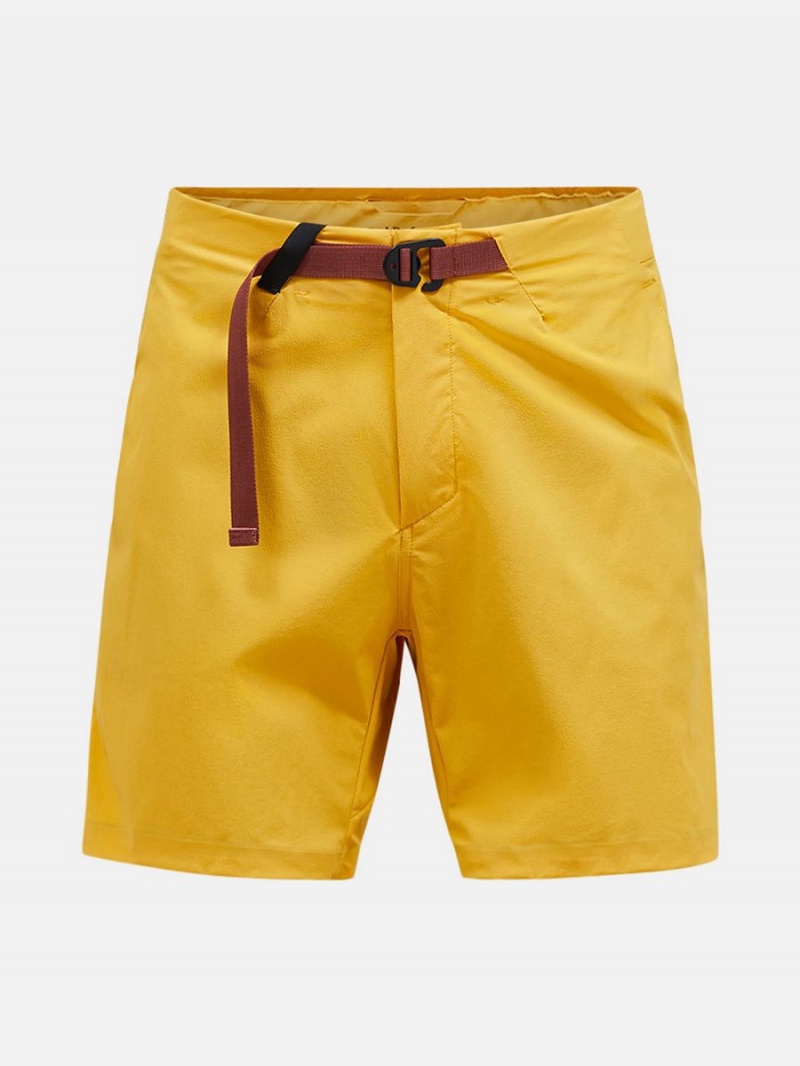 Peak Performance Vislight Light Men's Shorts Yellow | WKQ51-790