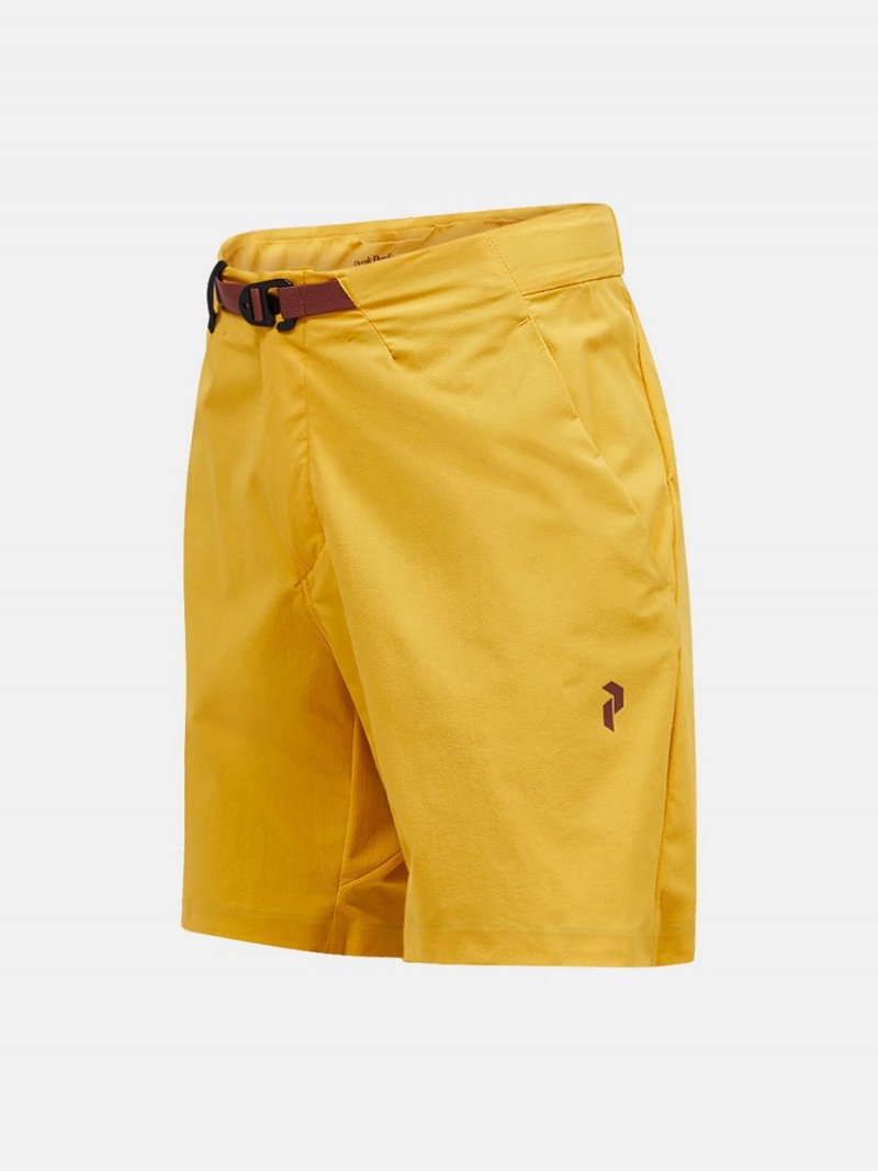 Peak Performance Vislight Light Men's Shorts Yellow | WKQ51-790