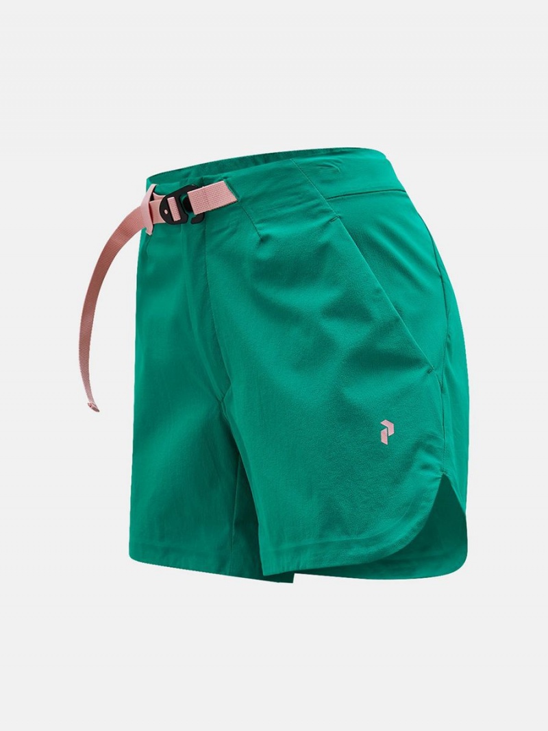 Peak Performance Vislight Light Women's Shorts Green | NSF86-139