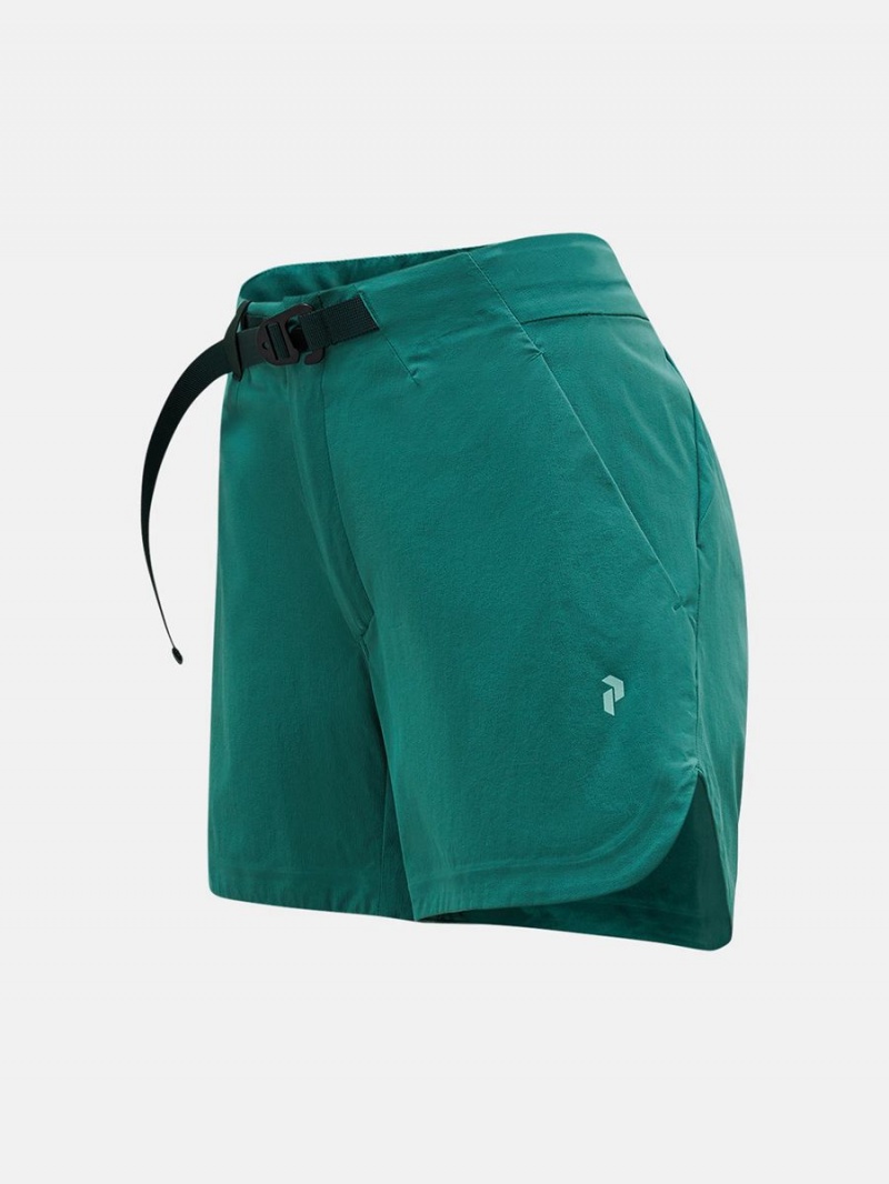 Peak Performance Vislight Light Women's Shorts Green | DFB20-220