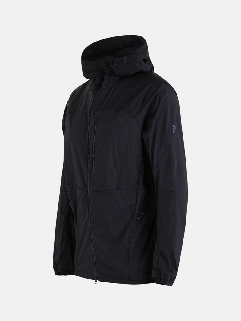 Peak Performance Vislight Men's Wind Jacket Black | MCW99-396