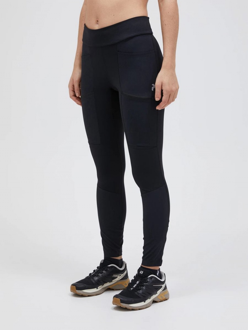 Peak Performance Vislight Track Women's Leggings Black | DHJ11-476