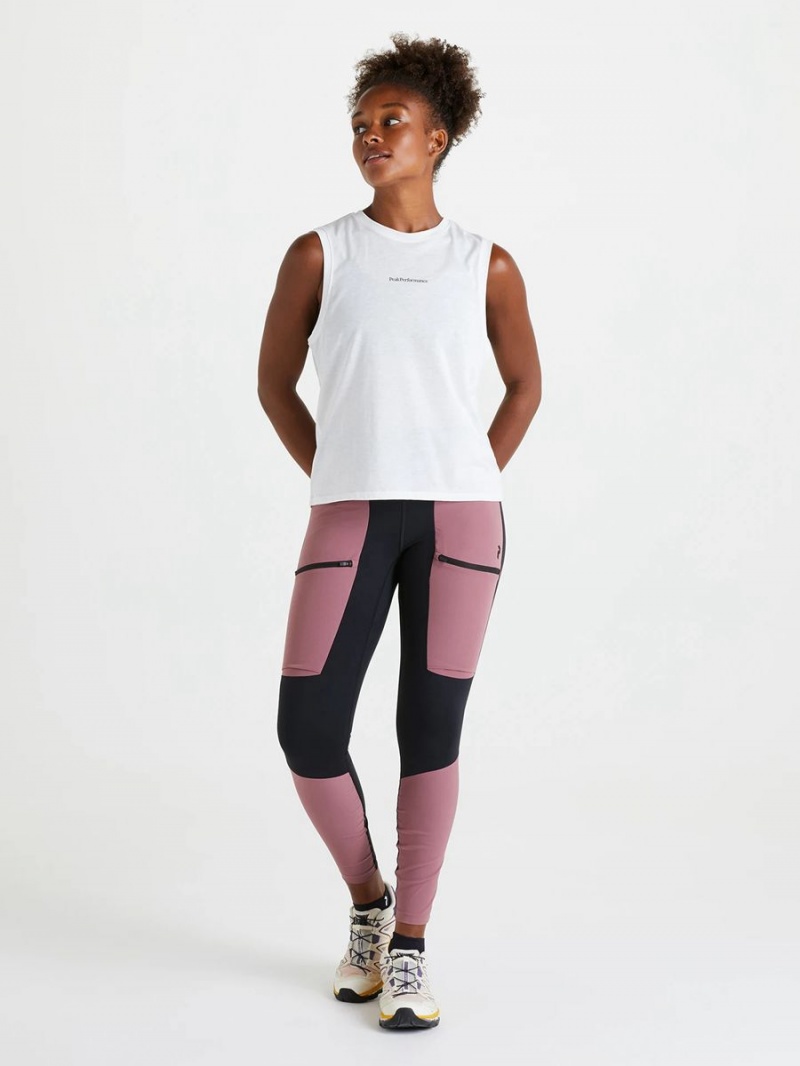 Peak Performance Vislight Track Women's Leggings Pink / Black | ZVW19-332