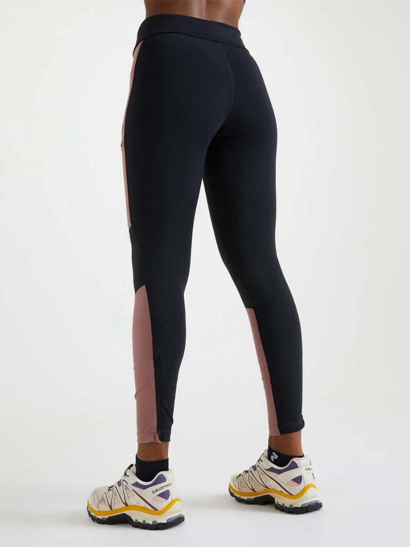 Peak Performance Vislight Track Women's Leggings Pink / Black | ZVW19-332