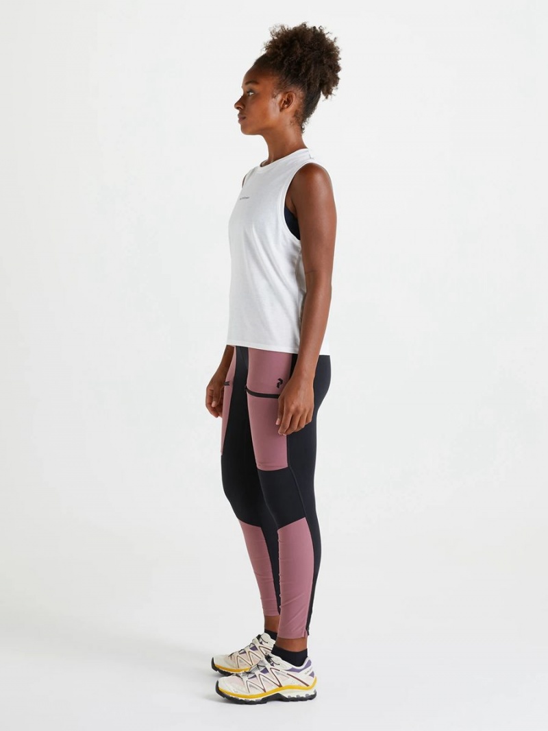 Peak Performance Vislight Track Women's Leggings Pink / Black | ZVW19-332