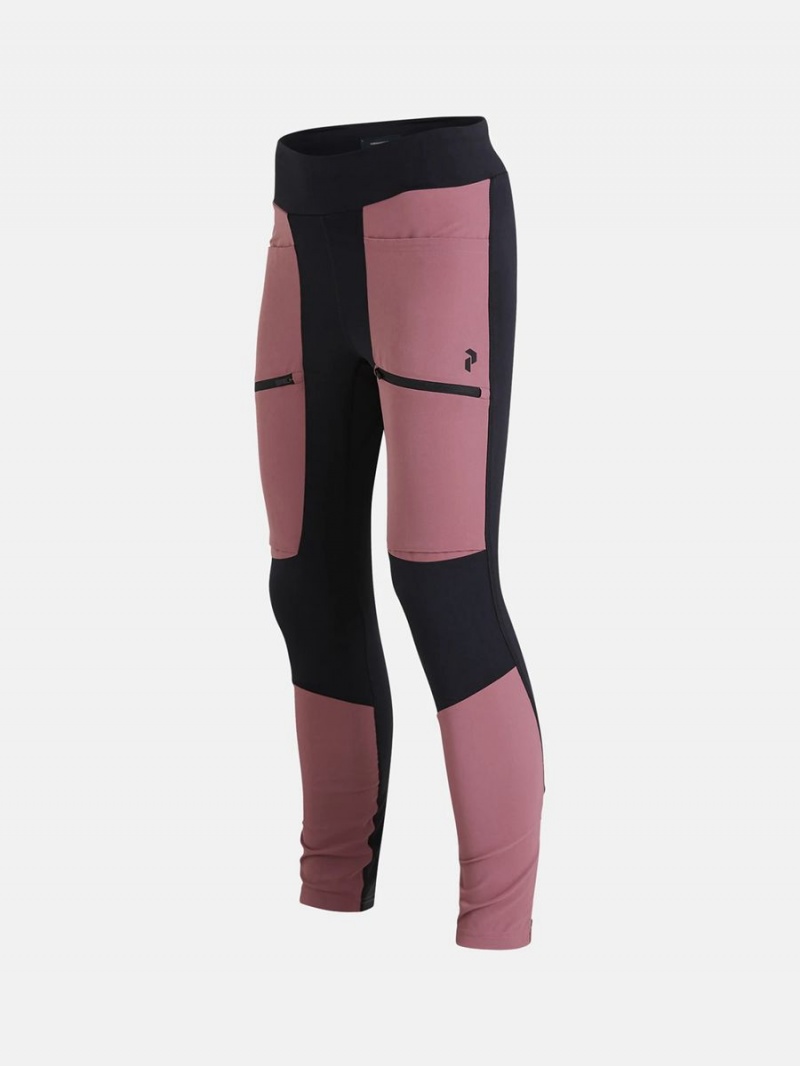 Peak Performance Vislight Track Women's Leggings Pink / Black | ZVW19-332