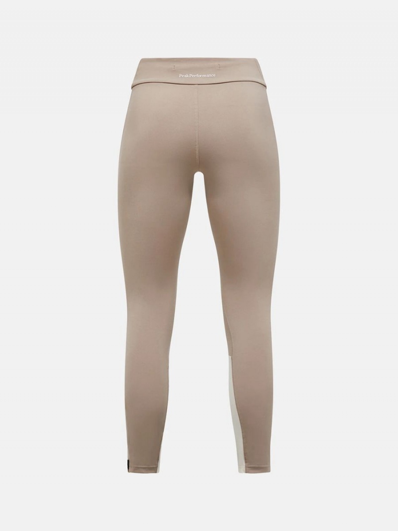 Peak Performance Vislight Track Women's Leggings Beige / Beige | FKO70-836