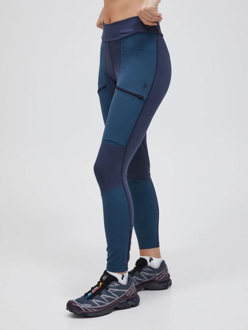 Peak Performance Vislight Track Women's Leggings Navy / Blue | RVK13-613