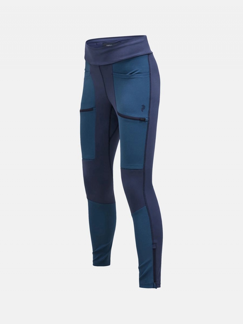 Peak Performance Vislight Track Women's Leggings Navy / Blue | RVK13-613