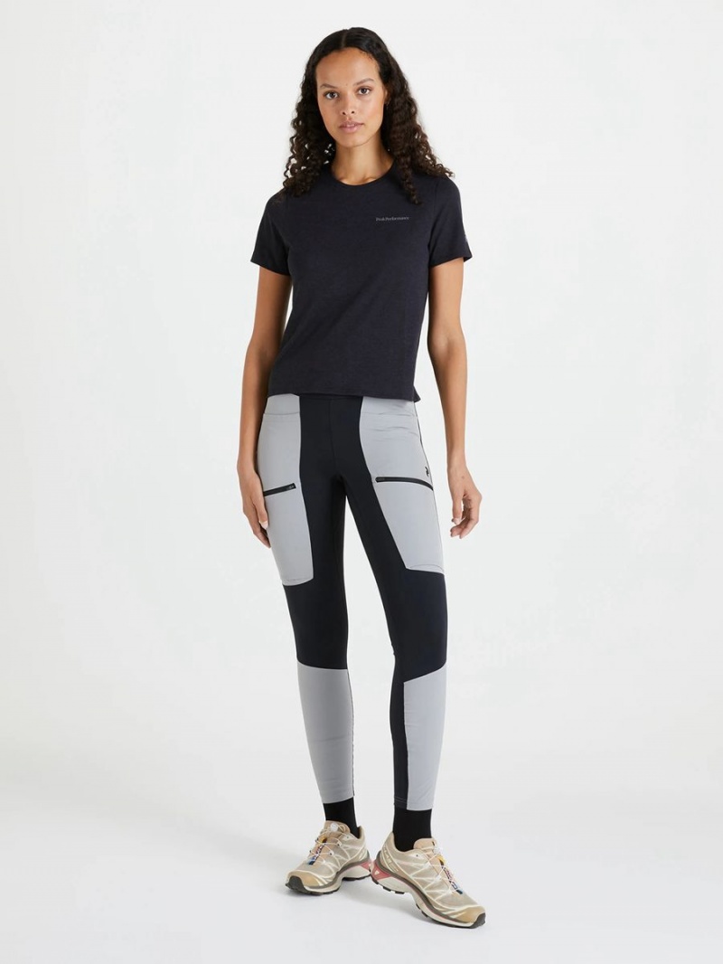 Peak Performance Vislight Track Women's Leggings Grey / Black | MLF90-334