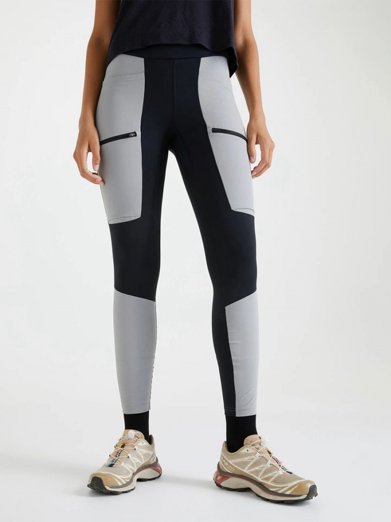 Peak Performance Vislight Track Women's Leggings Grey / Black | MLF90-334