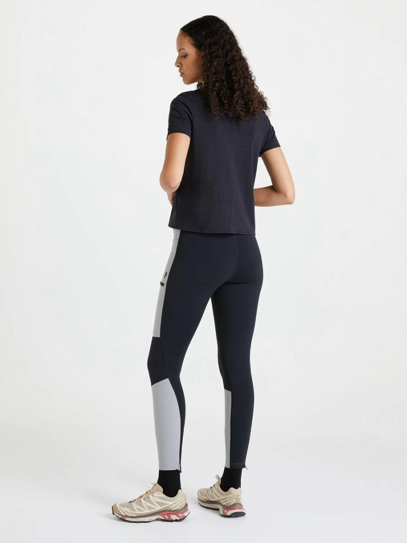 Peak Performance Vislight Track Women's Leggings Grey / Black | MLF90-334