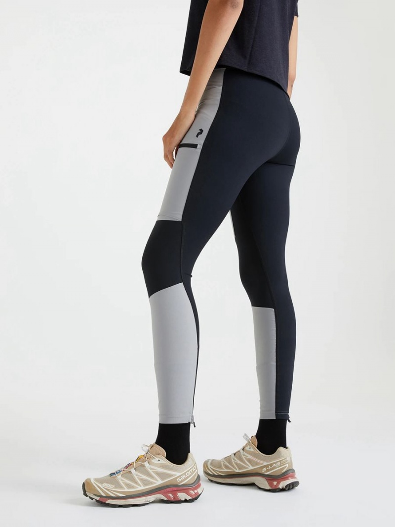 Peak Performance Vislight Track Women's Leggings Grey / Black | MLF90-334