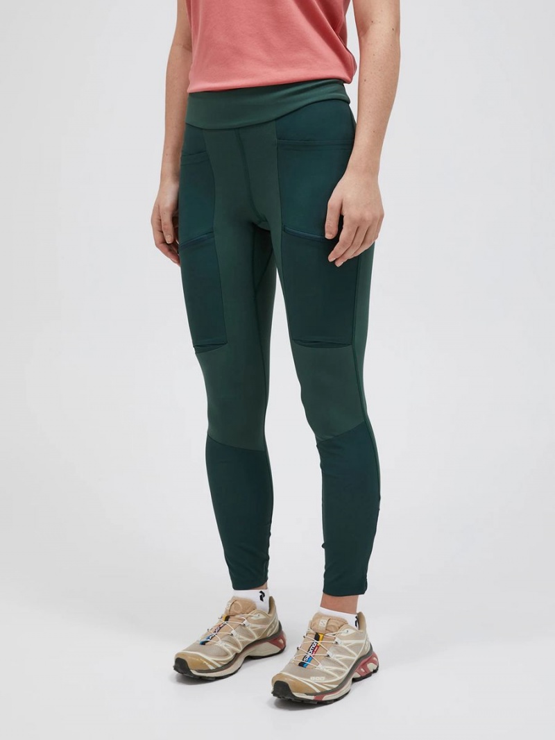 Peak Performance Vislight Track Women's Leggings Green | XYW60-255