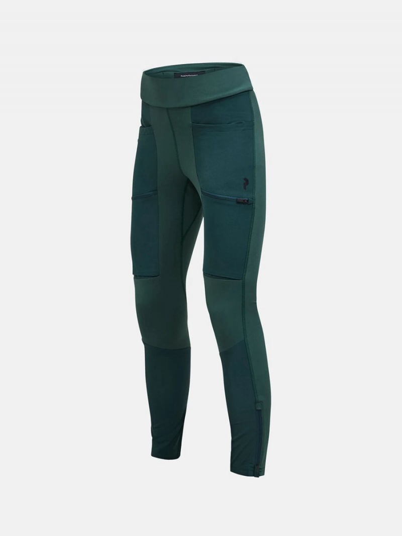 Peak Performance Vislight Track Women's Leggings Green | XYW60-255