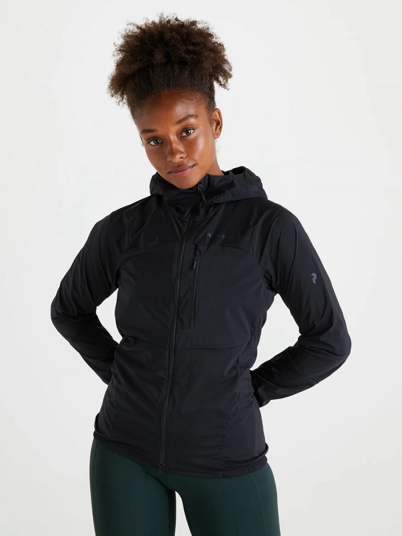 Peak Performance Vislight Women's Wind Jacket Black | CBB11-146